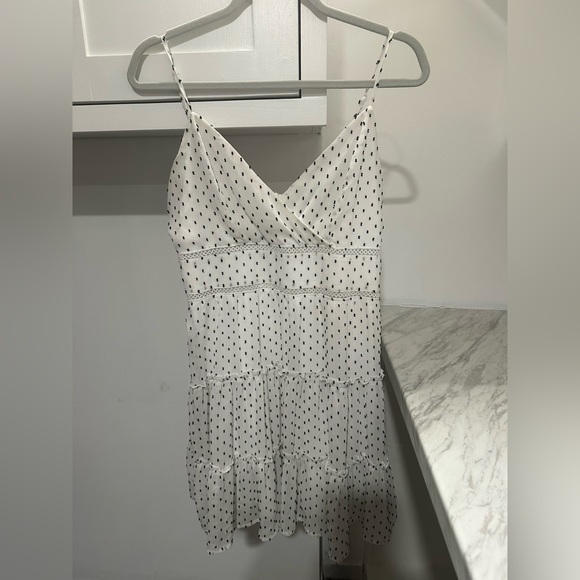 Trixxi Dresses & Skirts - Trixxi White Dress with Black Dots